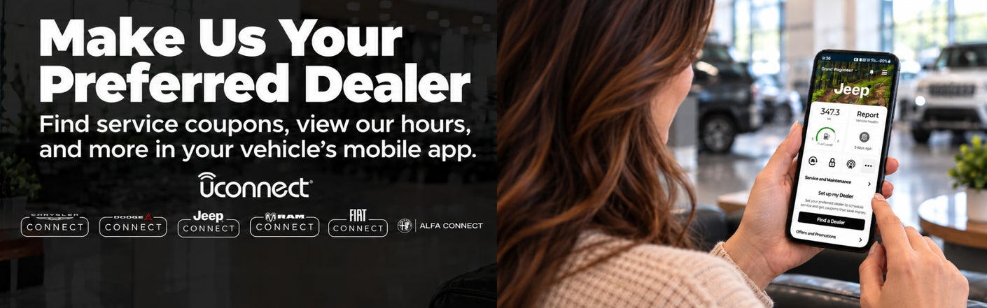 uconnect® make us your preferred dealer | K & J Chrysler Dodge Jeep Ram in Breese IL