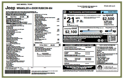 2023 Jeep Wrangler 4-Door Rubicon 4x4