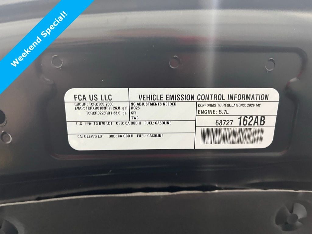 2026 RAM Ram 1500 RAM 1500 LARAMIE CREW CAB 4X4 5'7' BOX