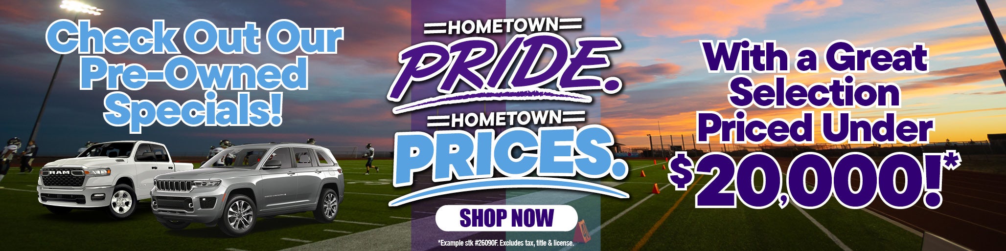 Pre-owned vehicles